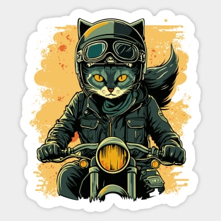 Racer cat Sticker